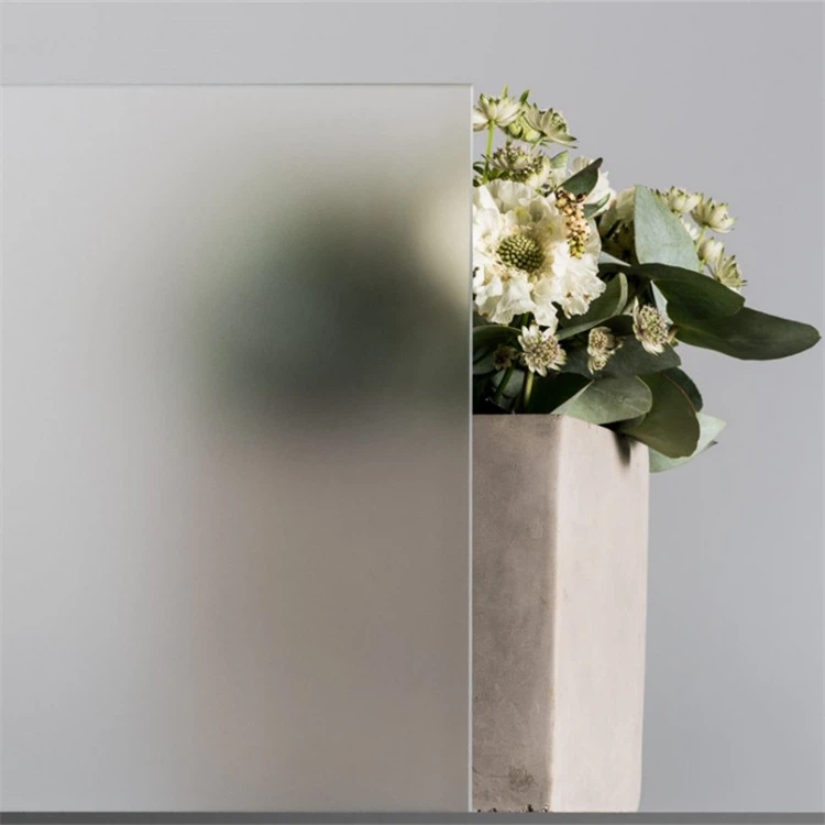 Satin Acid Etched Glass